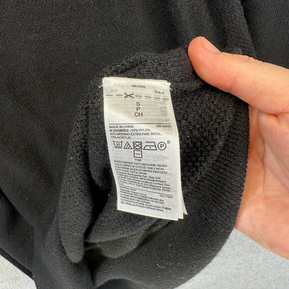 Gap Brooklyn Boat Neck Sweater Womens Small True Black Wool Blend Long Sleeve - Picture 4 of 10